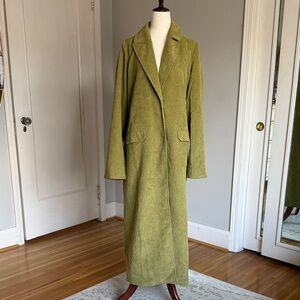 Corduroy Single Breasted Topcoat for Women by Daisy Street